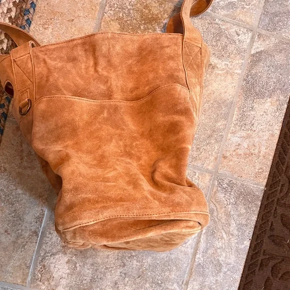 Free People Suede Caravan Tote NWT